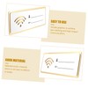 OHPHCALL 2pcs Portable WiFi Board Sign Guest Room Essentials WiFi