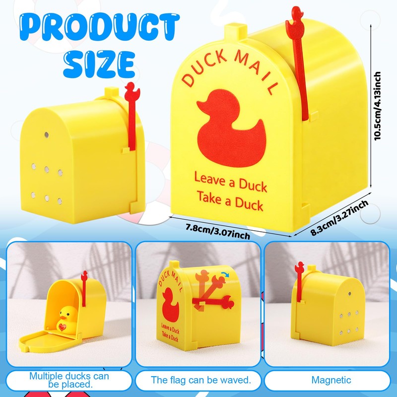 Otoolling 1 Pcs 3D Printed Magnetic Cruising Ducks Mailbox Wall