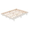 HomSof Modern Design Queen Floating Platform Bed Frame,White
