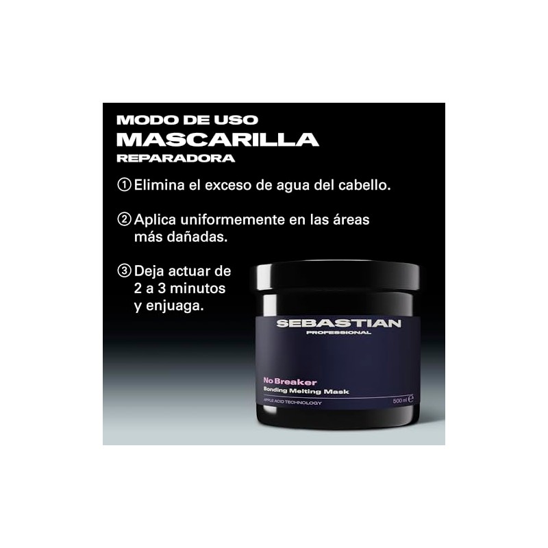 Sebastian Professional No Breaker Mascarilla Reparadora Protectora 500ml