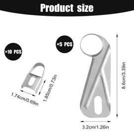 15pcs Apple Peeler Replacement Blades, Universal Stainless Steel 10pcs Peeling Blades with 5pcs Slicing and Core Removing Blades for Kitchen Restaurant Picnic Easy to Install