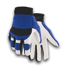 Golden Stag Work Gloves Men -2152S Small Mechanic Gloves for Men Pigskin Work Gloves Velcro Wrist Strap Garden Gloves Men