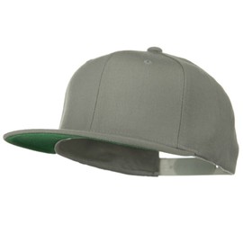 Yupoong Wool Blend Prostyle Snapback Cap - Silver OSFM