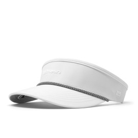 melin Coast Hydro, White, Mens Sun Visor, Sun Hats for Women & Men, Water-Resistant, Golf, Running, Workout, or Beach Hat, Medium-Large