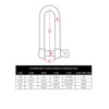 Extreme Max 3006.8201.2 BoatTector Stainless Steel Long D Shackle -