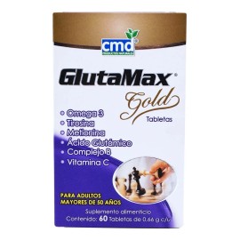 Gluta Max Gold C/60 Tabs Cmd/ Multivitaminico Adultos +50