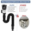 BLAZDEVE Siphon with Drain Fitting, Drain Pipe Kit for Sink,