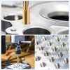 sourcing map 2pcs Straight Flute Thread Tap, M10 x 1.5