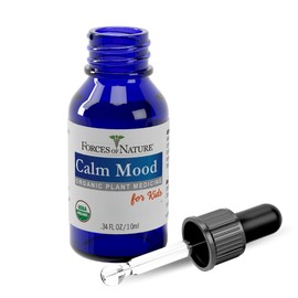 Forces of Nature Calm Mood for Kids, Organic Homeopathic Medicine, 0.34 Fl Oz, Kids Calm Formula, Multi-Action Support from Mood Swings, Irritability, Over-Excitement, Stress and Worry, Non-drowsy