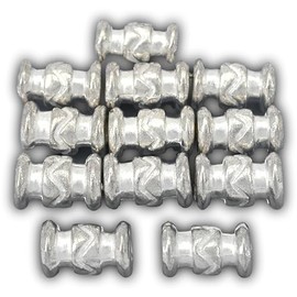 15g Bali Tube Bead Silver PLT Cylinder 10mm Approx 10