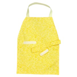 Maitri Learning Montessori Preschool Apron: Cloth All Cotton Hook Loop Waist (Cerulean Blue)