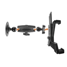 iBOLT Customizable Industry Standard VHB Industrial Adhesive Mount - Featuring Our Heavy Duty 25mm / 1 inch Dual Socket Ball Mount- for Phones, Tablets, Barcode scanners, Vesa 75/100, etc.