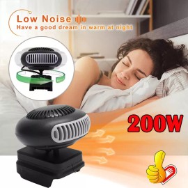 Space Heater 12-48V Battery Powered Electric Heater Fan For BL15 BL1820 BL1840