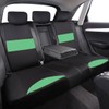 Green Leather & Gaberdine Butterfly Inspiration Car Seat Covers, Universal