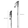 Hiking Stick 3 Section Carbon Fiber Rod EVA Foam Handle