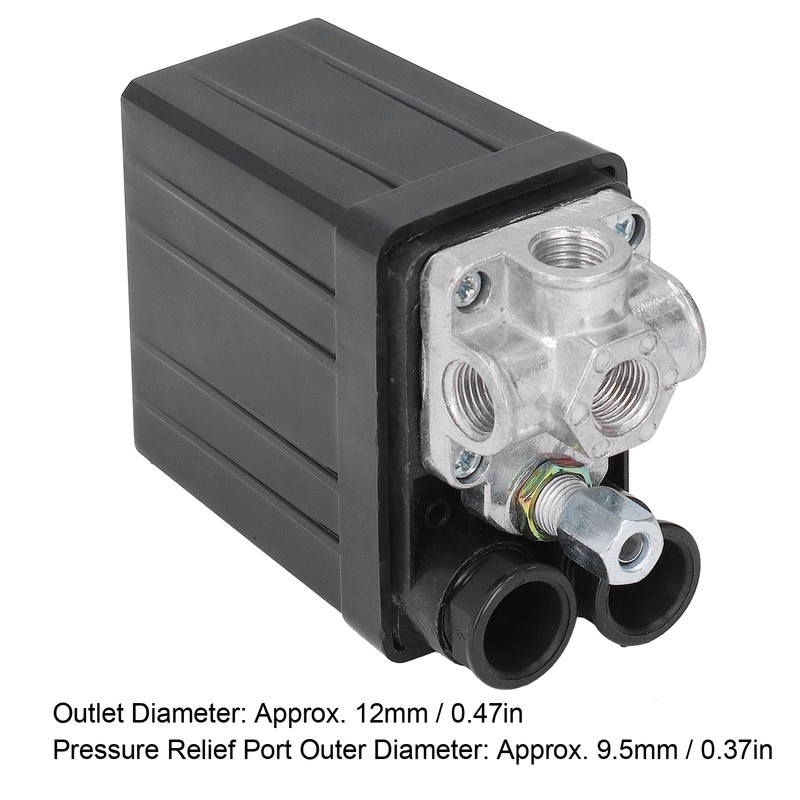 Air Compressor Pressure Switch Automatic Valve 4 Holes 90‑125PSI Accessory