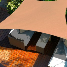 Cool Area Sun Shade Sail 7x16 FT Rectangle Shade Canopy Outdoor Shade Cover for Patio Backyard Deck Garden, Peach Fuzz (Custom Size)