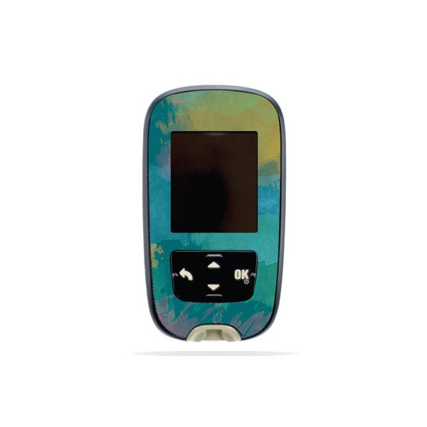 MightySkins Skin Compatible with Accu-Chek Guide - Watercolor Blue |
