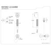 Kingston Brass KX1032SD Restoration Hand Shower Kit, Polished Brass