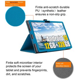 GEJEFA Case for Blackview Tab 90 WiFi/Tab 9 WiFi 11 Inch, Premium PU Leather Protective Case with Hand Strap [Auto Wake/Sleep] Shockproof Folding Stand Cover, Blue