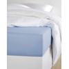 De Witte Lietaer Fitted Sheet Made Cotton Satin, Serenity Blue,