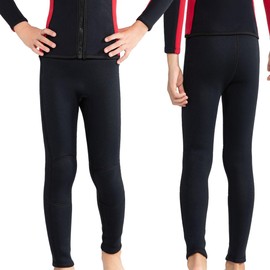 Intbost 3mm Wetsuit Pants for Kids Neoprene Bottom for Boys Keep Warm in Cold Water Wet Suit Pants for Girls Wetsuit Pants Toddler Little Children Swimming Scuba Diving Snorkeling