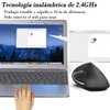 Rabbitstorm Mouse Inalámbrico, Ratón Inalámbrico Ergonómico Recargable, Ratón Vertical Óptico