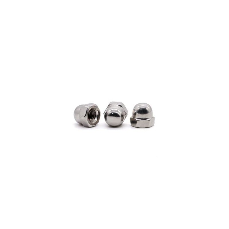 Glvaner M10-1.5 Thread Size (10 pcs) Stainless Steel Acorn Cap