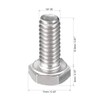 sourcing map 1/4-20x5/8" Hex Bolts 304 Stainless Steel Hexagon Screw