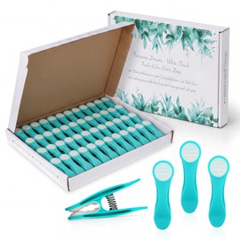 trendfinding 48 Softgrip Softtouch Clothes Pegs (Turquoise)