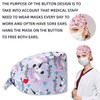 SCJJZ Headgear for Nurses, Nurse Cap, Printed, Elastic, Adjustable, Surgical