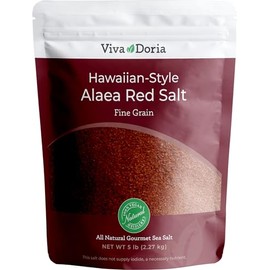 Viva Doria Hawaiian Red Alaea Sea Salt, Fine Grain, 5 lb