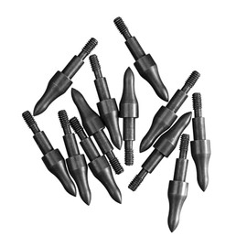 Universal Field Tips – 12 Pack – Screw-in Archery Field Points for Arrows & Crossbow Bolts – Choose Grain & Size – 100, 125, 150 Grain Precision Target Practice Tips (12, 11/32-125 Grain)