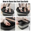 FOFOJÔY Collapsible Foot Spa Bath with Massager and Heat and