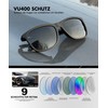 ANYLUV Polarised Sunglasses Men Women Outdoor Sunglasses Unisex Retro Black