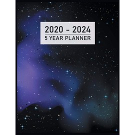 FIVE YEAR PLANNER: 2020-2024 Weekly Monthly Calendar I Astrological Art Binding I 5 Years Appointments, Family Events, Log Book Business I Agenda & Schedule I Motivational Journal I Christmas Gift