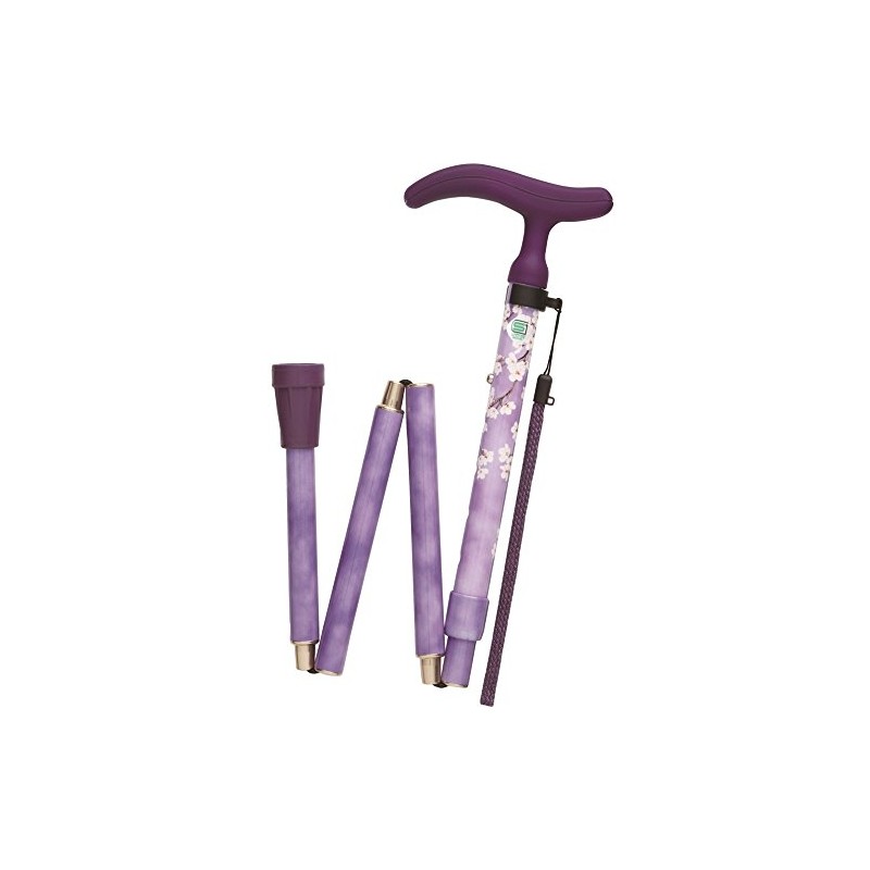 Fuji Home Active Grace Folding Stool, Cherry Blossom Purple