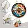 2D Flat 8x8 Inch Nautical Compass Design Round Acrylic Ornament
