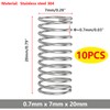 Ctyjia 10 PCS Compression Spring, 304 Stainless Steel Compressed Springs,