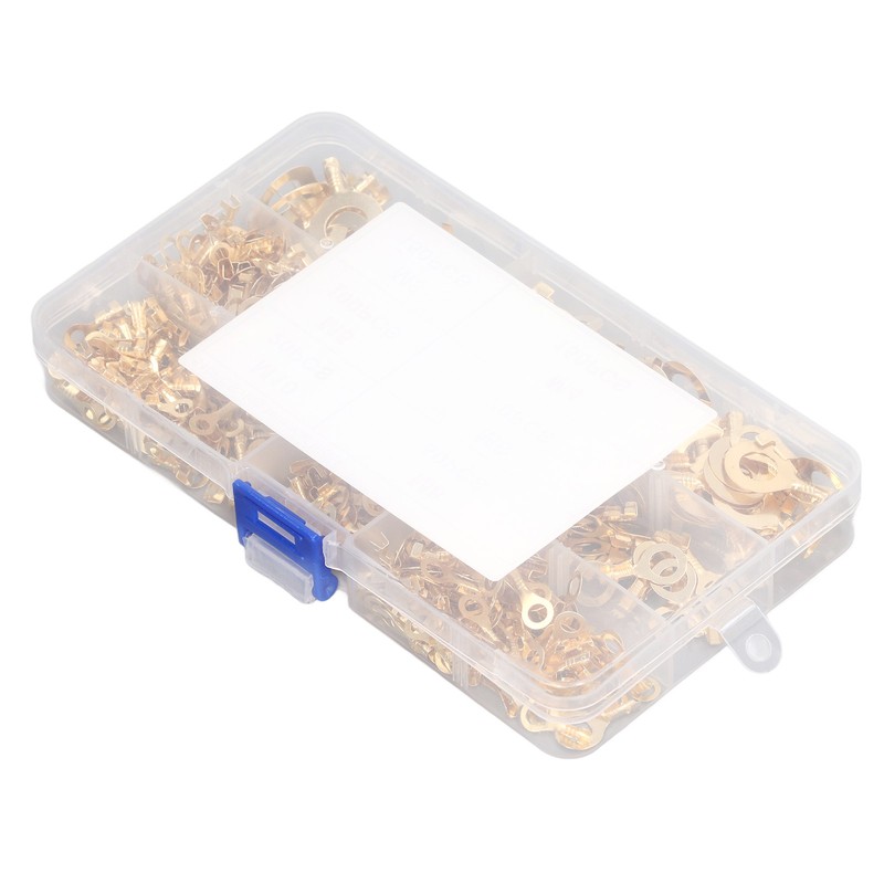 540Pcs Gold Brass Ring Terminal M3 M4 M5 M6 M8