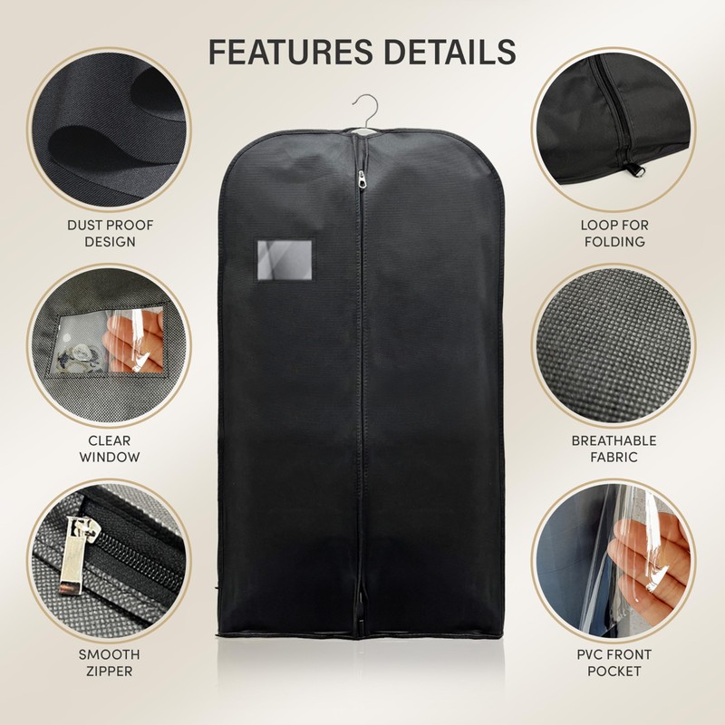 Wedcova Suit Covers for Men | Hanging Garment Bags |