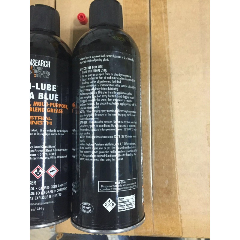 Chemsearch (2) 10oz Chemsearch Maxi-Lube Ultra Blue Extreme Synthetic Blend