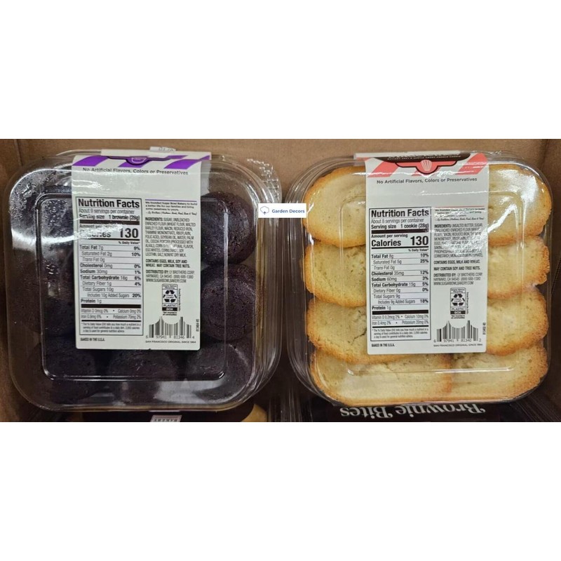 Sugar Bowl Bakery Madeleines & Brownie Bites (Two Containers)