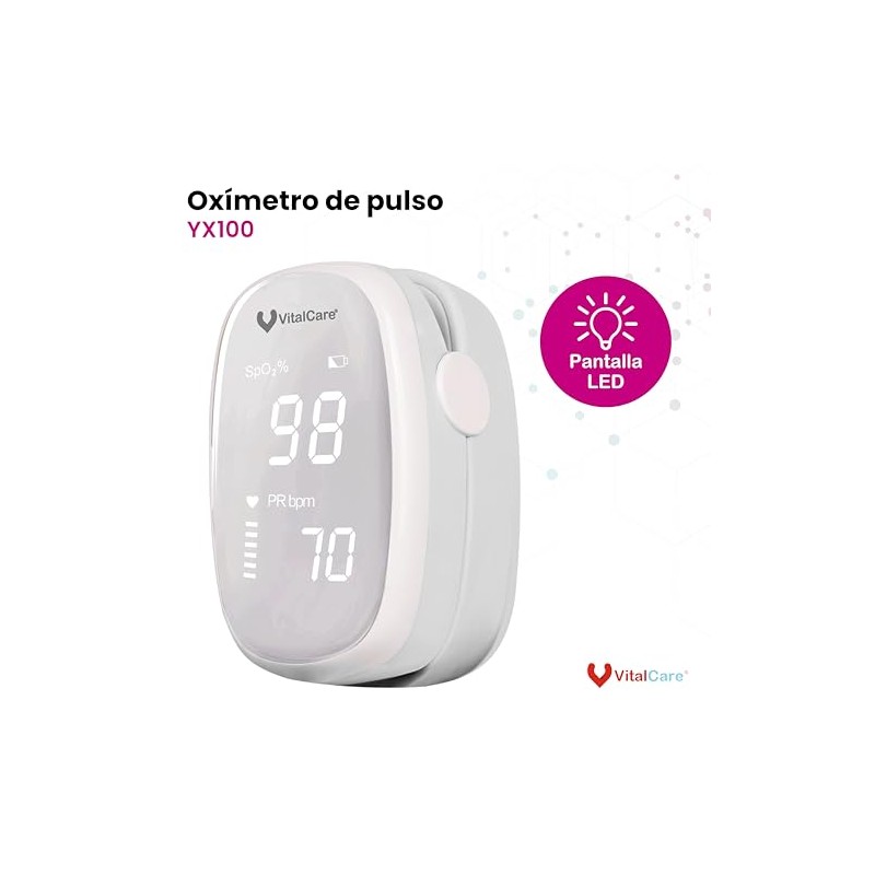 VITAL CARE - Oxímetro De Pulso Para Dedo YX100