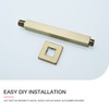 TRUSTMI Square Shower Arm with Flange 8 Inch Extension Arm