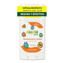 DIADIE KIDS Desodorante Natural para Niños | Sin Aluminio | Hipoalergénico | Original | 7+ años | 60g | 1 Pieza