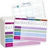 LAIAMER 6 Set Place Value WhiteBoard, 9" x 12" Double