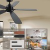NKPU 52inch Ceiling Fans with Lights, Low Profile Ceiling Fan