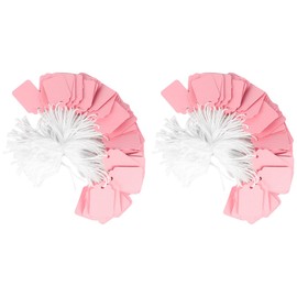Tiardey 200 rosa Geschenkanhänger (22 x 35 mm), Mehrzweck-Preisschilder zur Preisauszeichnung für Kleidung, Schmuckdisplays und Geschenke
