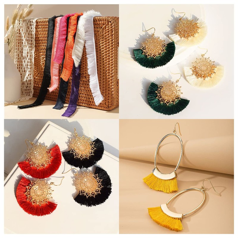 Macrame Tassel Lace (Black)